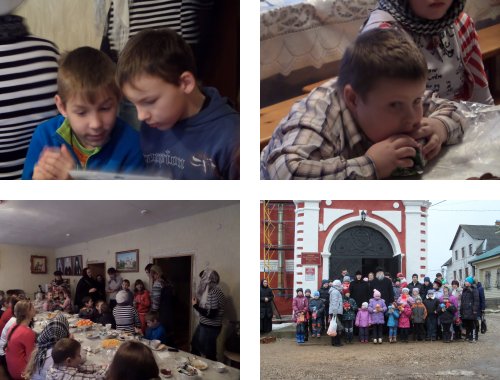 Прием детей в Богоявленском монастыре